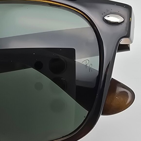 *SOLD* Ray-Ban RB2132 902 New Wayfarer Tortoise Frame G-15 Green Lens Sunglasses - Picture 12 of 13